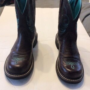 Ariat Brown Leather Western Boots